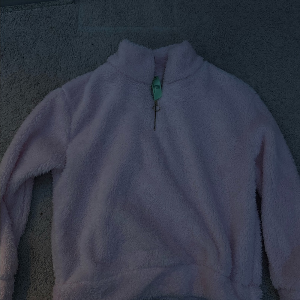 Cozy Lavender Fleece Pullover